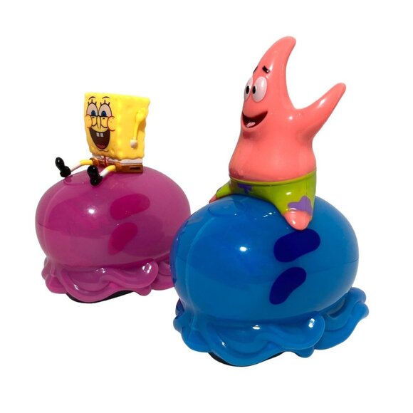 SpongeBob SquarePants Patrick Jellyfish Racers Push N Go Powered Lights & Sounds - Picture 3 of 11